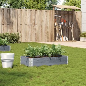 Solid gray pine wood planter 100x50 cm by , Pots and planters - Ref: Foro24-3295389, Price: 36,29 €, Discount: %