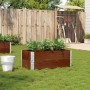 Solid pine wood planter in brown, 100x50 cm by , Pots and planters - Ref: Foro24-3295394, Price: 55,89 €, Discount: %