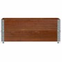 Solid pine wood planter in brown, 100x50 cm by , Pots and planters - Ref: Foro24-3295394, Price: 55,99 €, Discount: %