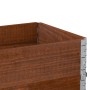 Solid pine wood planter in brown, 100x50 cm by , Pots and planters - Ref: Foro24-3295394, Price: 55,99 €, Discount: %