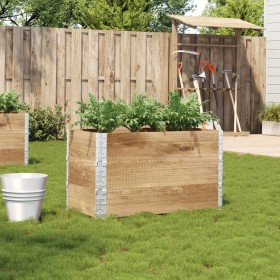 Solid pine wood planter 100x50 cm by , Pots and planters - Ref: Foro24-3295427, Price: 78,99 €, Discount: %