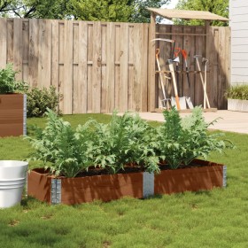 Solid pine wood planter in brown, 150x50 cm by , Pots and planters - Ref: Foro24-3295406, Price: 45,06 €, Discount: %