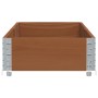 Jardinera de madera maciza de pino marrón 150x50 cm de , Maceteros y jardineras - Ref: Foro24-3295406, Precio: 45,06 €, Descu...