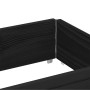 Solid black pine wood planter 150x50 cm by , Pots and planters - Ref: Foro24-3295404, Price: 43,87 €, Discount: %