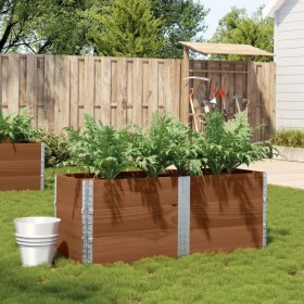 Solid pine wood planter in brown, 150x50 cm by , Pots and planters - Ref: Foro24-3295438, Price: 111,71 €, Discount: %