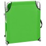 Tumbona plegable con toldo aluminio verde de vidaXL, Tumbonas - Ref: Foro24-310361, Precio: 69,99 €, Descuento: %