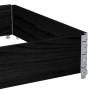 Solid black pine wood planter 120x80 cm by , Pots and planters - Ref: Foro24-3295844, Price: 38,83 €, Discount: %