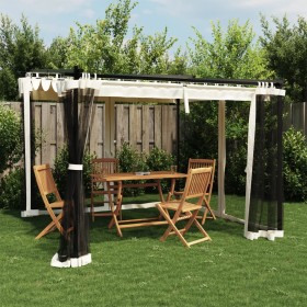 Cenador con paredes de malla acero crema 3x3 m de , Carpas y cenadores - Ref: Foro24-4003908, Precio: 354,99 €, Descuento: %