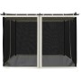 Cenador con paredes de malla acero crema 3x3 m de , Carpas y cenadores - Ref: Foro24-4003908, Precio: 354,77 €, Descuento: %