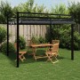 Garden gazebo with retractable anthracite aluminum roof 3x3 m by , Tents and gazebos - Ref: Foro24-4003969, Price: 516,99 €, ...