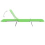 Folding sun loungers 2 units steel and green fabric by vidaXL, Loungers - Ref: Foro24-310343, Price: 84,76 €, Discount: %