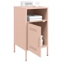 Cold-rolled steel pink bedside table 36x39x68 cm by , Nightstands - Ref: Foro24-843068, Price: 81,43 €, Discount: %