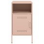 Cold-rolled steel pink bedside table 36x39x68 cm by , Nightstands - Ref: Foro24-843068, Price: 81,43 €, Discount: %