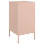 Cold-rolled steel pink bedside table 36x39x68 cm by , Nightstands - Ref: Foro24-843068, Price: 81,43 €, Discount: %