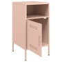 Cold-rolled steel pink bedside table 36x39x68 cm by , Nightstands - Ref: Foro24-843068, Price: 81,43 €, Discount: %