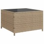 L-shaped garden sofa with table and beige PE rattan cushions by , Garden sets - Ref: Foro24-369030, Price: 371,20 €, Discount: %