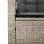 L-förmiges Gartensofa mit Tisch und Kissen aus hellem grauem PE-Rattan. von , Gartensets - Ref: Foro24-369032, Preis: 371,57 ...