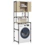 Sonoma oak color washing machine cabinet 68x48.5x194 cm by , Accessories for washing machines and dryers - Ref: Foro24-847864...