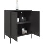 Aparador de acero negro 68x39x79 cm de , Aparadores - Ref: Foro24-842976, Precio: 170,99 €, Descuento: %