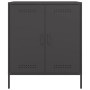 Aparador de acero negro 68x39x79 cm de , Aparadores - Ref: Foro24-842976, Precio: 170,99 €, Descuento: %