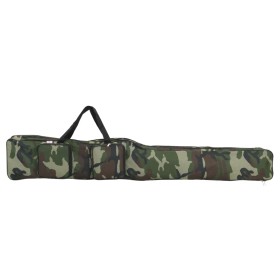 Fishing rod bag in green camouflage Oxford fabric, 160 cm. by , Bags and cases for fishing rods - Ref: Foro24-4009997, Price:...