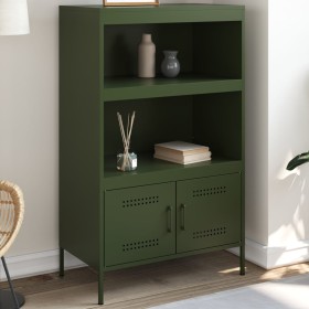 Olive green steel sideboard 68x39x113 cm by , Sideboards - Ref: Foro24-842974, Price: 214,99 €, Discount: %