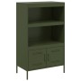 Aparador de acero verde oliva 68x39x113 cm de , Aparadores - Ref: Foro24-842974, Precio: 214,99 €, Descuento: %