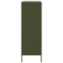 Aparador de acero verde oliva 68x39x113 cm de , Aparadores - Ref: Foro24-842974, Precio: 214,99 €, Descuento: %