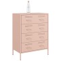 Aparador de acero rosa 68x39x89 cm de , Aparadores - Ref: Foro24-842983, Precio: 198,99 €, Descuento: %