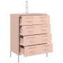 Aparador de acero rosa 68x39x89 cm de , Aparadores - Ref: Foro24-842983, Precio: 198,99 €, Descuento: %