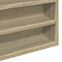 Vitrina de madera de ingeniería roble Sonoma 60x8,5x58 cm de , Estantes y estanterías - Ref: Foro24-847963, Precio: 42,99 €, ...