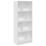 Estantería de madera de ingeniería blanca 57x28,5x141 cm de , Librerías y estanterías - Ref: Foro24-847996, Precio: 79,63 €, ...