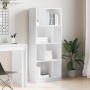 Estantería de madera de ingeniería blanca 57x28,5x141 cm de , Librerías y estanterías - Ref: Foro24-847996, Precio: 79,63 €, ...