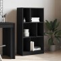 Estantería madera de ingeniería negro 57x28,5x107,5 cm de , Librerías y estanterías - Ref: Foro24-848004, Precio: 65,92 €, De...