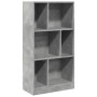 Estantería madera de ingeniería gris hormigón 57x28,5x107,5 cm de , Librerías y estanterías - Ref: Foro24-848006, Precio: 63,...