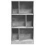 Estantería madera de ingeniería gris hormigón 57x28,5x107,5 cm de , Librerías y estanterías - Ref: Foro24-848006, Precio: 63,...