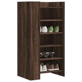 Engineered wood shoe cabinet in brown oak, 52x37.5x100 cm by , Shoe racks and shoe organizers - Ref: Foro24-848450, Price: 90...