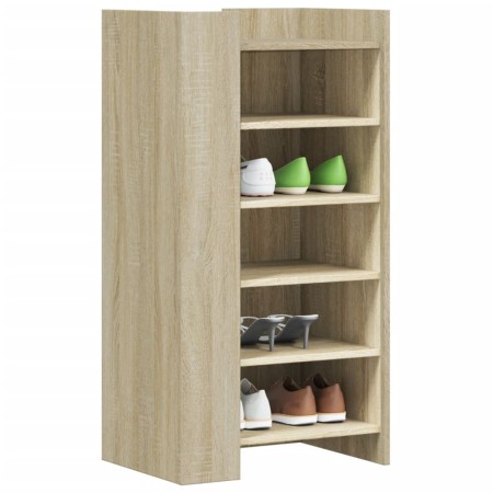 Mueble zapatero madera ingeniería roble Sonoma 52x37,5x100 cm de , Zapateros y organizadores de calzado - Ref: Foro24-848446,...