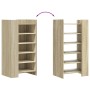 Shoe cabinet made of Sonoma oak engineered wood, measuring 52x37.5x100 cm. by , Shoe racks and shoe organizers - Ref: Foro24-...