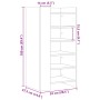 Shoe cabinet made of Sonoma oak engineered wood, measuring 52x37.5x100 cm. by , Shoe racks and shoe organizers - Ref: Foro24-...