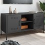 Mueble para TV de acero negro 100,5x39x50,5 cm de , Muebles TV - Ref: Foro24-842988, Precio: 116,61 €, Descuento: %