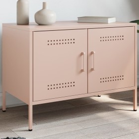 TV stand in pink steel, 68x39x50.5 cm by , TV Furniture - Ref: Foro24-842936, Price: 99,37 €, Discount: %