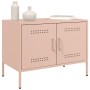 TV stand in pink steel, 68x39x50.5 cm by , TV Furniture - Ref: Foro24-842936, Price: 99,99 €, Discount: %