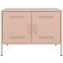 TV stand in pink steel, 68x39x50.5 cm by , TV Furniture - Ref: Foro24-842936, Price: 99,99 €, Discount: %