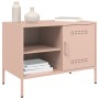 Muebles de TV 2 piezas acero rosa 68x39x50,5 cm de , Muebles TV - Ref: Foro24-842997, Precio: 230,99 €, Descuento: %