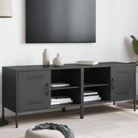 TV furniture 2 pieces black steel 68x39x50.5 cm by , TV Furniture - Ref: Foro24-842995, Price: 216,99 €, Discount: %