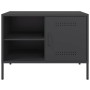 Muebles de TV 2 piezas acero negro 68x39x50,5 cm de , Muebles TV - Ref: Foro24-842995, Precio: 163,68 €, Descuento: %