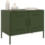 Muebles de TV 2 piezas acero verde oliva 68x39x50,5 cm de , Muebles TV - Ref: Foro24-842943, Precio: 179,29 €, Descuento: %