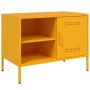 Mustard yellow steel TV stand 68x39x50.5 cm by , TV Furniture - Ref: Foro24-843000, Price: 95,88 €, Discount: %