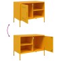 Mustard yellow steel TV stand 68x39x50.5 cm by , TV Furniture - Ref: Foro24-843000, Price: 95,88 €, Discount: %